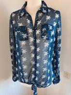 Miss America bloes blauw met palmbomen maat XL, Blauw, Maat 46/48 (XL) of groter, Ophalen of Verzenden, Zo goed als nieuw