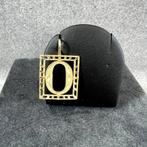 Gouden hanger | 14k | 1,91 gr | plaat met letter O | 386067, Sieraden, Tassen en Uiterlijk, Kettinghangers, Overige voorstellingen