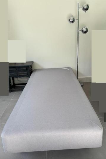 bed 90 x 220 cm boxspring IKEA Sultan Storfors lichtgrijs beschikbaar voor biedingen