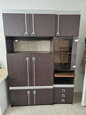 Multi-Section Wooden Storage Cabinet – Great Condition!