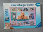 Ravensburger puzzel xxl 100 stukjes- poezen/katten 10 530 4, Ophalen of Verzenden, Meer dan 50 stukjes, Zo goed als nieuw, 6 jaar of ouder