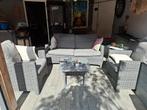 Grijze rotan lounge set, Tuin en Terras, Ophalen, Gebruikt