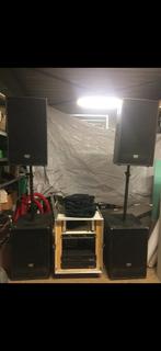 DAP Audio Pro Geluidsset – Incl. Kabels & Flightcase, Ophalen, Zo goed als nieuw, Overige merken