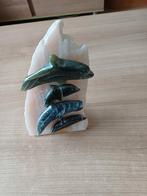 Prachtig natuursteen met 4 dolfijnen, Ophalen of Verzenden