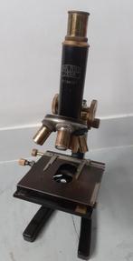Koperen antieke Carl Zeiss Jena 194107 microscoop in kist!, Ophalen of Verzenden