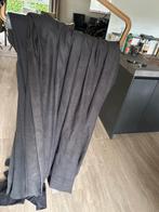 Gordijn - Grijs 2x, Huis en Inrichting, Gebruikt, 100 tot 150 cm, Ophalen of Verzenden, Grijs
