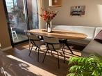 Room Eiken ovale eettafel 220 x 110, Ophalen, Gebruikt, 100 tot 150 cm, Eikenhout