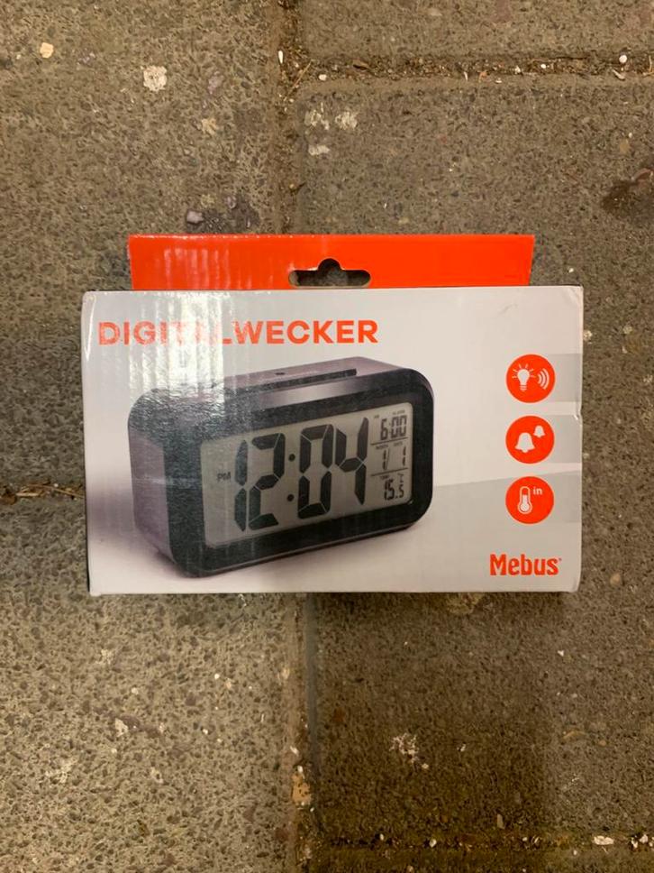 Mebus Digitale Wekker - Nieuw in doos!, Huis en Inrichting, Woonaccessoires | Klokken, Nieuw, Wekker of Tafelklok, Digitaal, Ophalen of Verzenden