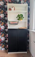 Billy boekenkast met Oxberg deuren, Huis en Inrichting, Kasten | Boekenkasten, Ophalen, Zo goed als nieuw, 25 tot 50 cm, 200 cm of meer