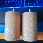 Sfeerkaarsen incl. batterijen - Putten, Gebruikt, Ophalen of Verzenden, Kaars, Crème