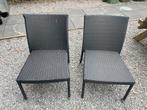 2 zwarte tuinstoelen, Ophalen, Zo goed als nieuw