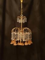 jaren 60 hanglamp, Ophalen of Verzenden, Gebruikt, Glas