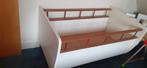 Bijzonder vintage ledikant (met evt commode), Ophalen, Gebruikt, Minder dan 140 cm, Matras