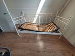 Ikea stalen bed 90x200 met lattenbodem, Ophalen, Verstelbaar, 90 cm, Romantisch