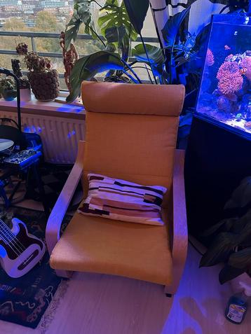 Ikea Poang Stoel + Voetenbank - Zo Goed Als Nieuw! beschikbaar voor biedingen