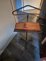 Vintage metalen kapstok met houten plank, Huis en Inrichting, Ophalen, Gebruikt, Metaal, Staande kapstok