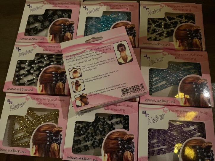 Restpartij van meer dan 400 haar accessoires van Nebur, Diversen, Rommelmarktspullen, Nieuw, Ophalen of Verzenden