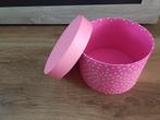 Roze ronde Opbergdoos, Doe-het-zelf en Verbouw, Kratten en Dozen, Minder dan 35 cm, Minder dan 50 cm, Ophalen of Verzenden, Minder dan 40 cm