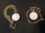 Twee Antieke Zakhorloges - Goud & Zilver, Ophalen of Verzenden