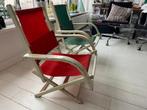 Tuinstoelen set rood en groen.  Authentiek, Tuin en Terras, Ophalen, Gebruikt, Kunststof, Inklapbaar