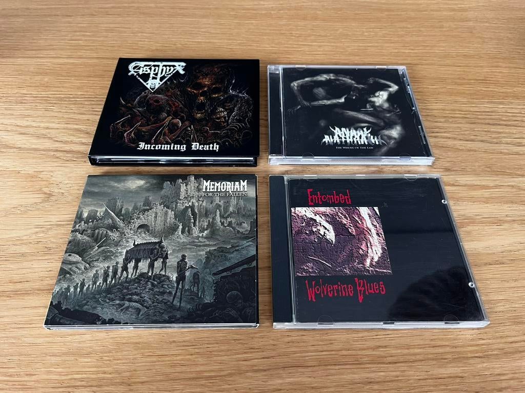 Death metal cd’s Asphyx, Memoriam, Entombed, Bolt Thrower, Cd's en Dvd's, Ophalen of Verzenden, Zo goed als nieuw