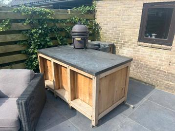 Tuinkeuken massief eiken 100x184 beschikbaar voor biedingen