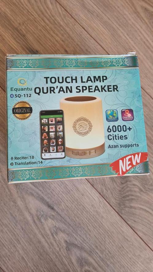 Equantu SQ-112 Quran Speaker Touch Lamp Nieuw, Audio, Tv en Foto, Luidsprekers, Nieuw, Overige typen, Minder dan 60 watt, Overige merken