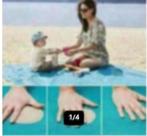 Zandvrij strandlaken, Ophalen of Verzenden, Nieuw, Blauw, Overige typen