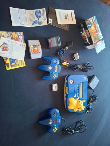 Mijn Nette Nintendo 64 Pikachu Edition in nette staat mag we beschikbaar voor biedingen