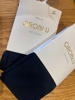 2 paar 50 den panty oroblu donkerblauw S/M, Verzenden, Nieuw, Blauw, Panty