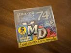 Maxell MD 74 Minidiscs - Nieuw in verpakking!, Ophalen of Verzenden, Minidisc-speler