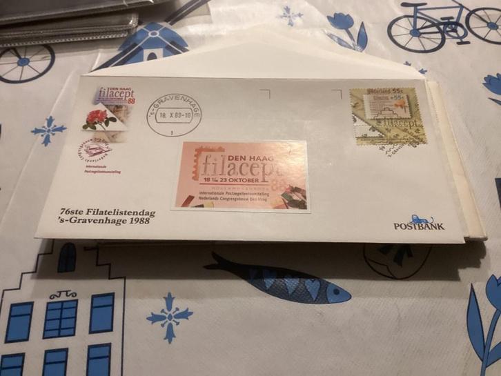 No6286 76e filatelistendag 18-10-1988 ´s-Gravenhage Heb ook, Postzegels en Munten, Postzegels | Eerstedagenveloppen, Onbeschreven