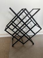 Mooi oud zwart metaal wijnrek 50*51 cm 9 flessen, Huis en Inrichting, Woonaccessoires | Wijnrekken, Ophalen of Verzenden, Zo goed als nieuw