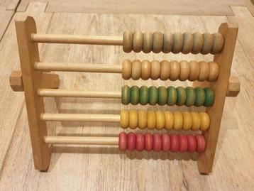 Houten telraam - voor jonge kinderen om te leren tellen beschikbaar voor biedingen