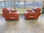 1960’s Italian design sculptural lounge chairs, Gebruikt, 100 tot 125 cm, Ophalen of Verzenden, 75 tot 100 cm