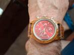 woodwatch,houten horloge, Sieraden, Tassen en Uiterlijk, Horloges | Heren, Overige merken, Overige materialen, Polshorloge, Overige materialen