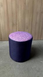 Aangepaste Paarse Cilindrische Kruk, Ophalen, Pop / retro, Hout, Zo goed als nieuw