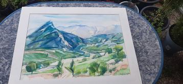 aquarel karel de groot 1984 beschikbaar voor biedingen