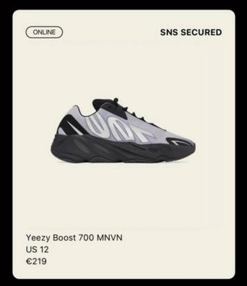YEEZY BOOST 700 MNVN DEADSTOCK!! GEODE US12 beschikbaar voor biedingen