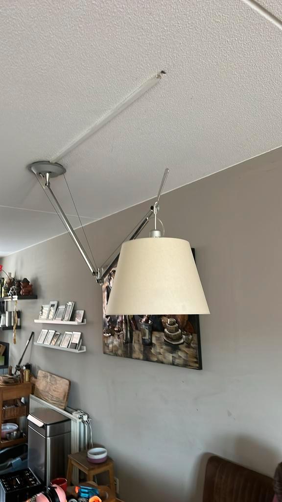 Artemide Tolomeo Decentrata Hanglamp, Huis en Inrichting, Lampen | Hanglampen, Gebruikt, 75 cm of meer, Metaal, Ophalen