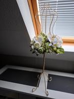 Sierlijke vrouwentorso met bloemen, Ophalen of Verzenden, Gebruikt, 50 tot 75 cm, Schilderij