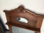 Vintage Halspiegel met Houten Frame, Antiek en Kunst, Antiek | Spiegels, Ophalen, Rechthoekig, 50 tot 100 cm, 100 tot 150 cm