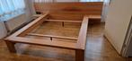 Bed tweepersoons 160x200 eiken fineer, Ophalen, Gebruikt, Tweepersoons, 160 cm