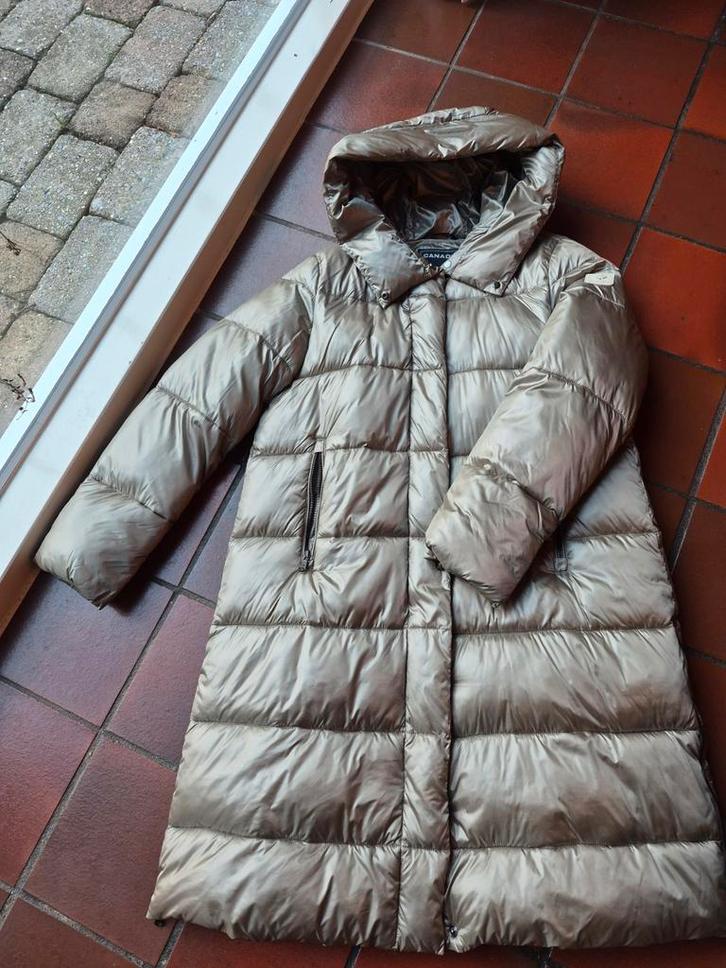 Canadian Classics Kobes Gewatteerde Damesjas, Kleding | Dames, Jassen | Winter, Zo goed als nieuw, Maat 38/40 (M), Beige, Ophalen of Verzenden