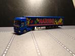 136 wiking mercedes actros haribo truck oplegger 1:87 herpa, Ophalen of Verzenden, Zo goed als nieuw, Bus of Vrachtwagen, Wiking