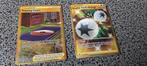 Twee Gouden Pokemon kaarten, Ophalen of Verzenden, Gebruikt, Meerdere kaarten, Foil