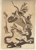 Henry Fuseli aquatint "Perseus en Andromeda", proefdruk, Ophalen