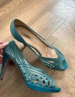 Prada Milano turqoise designer vintage hakken, Pumps, Prada, Ophalen of Verzenden, Gedragen