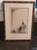 tekening Matheuskerk Maastricht Paul Daenen 1966, Antiek en Kunst, Ophalen