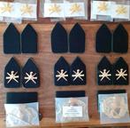 Aangeboden hagelnieuwe sets kraagspiegels KCT, Ophalen of Verzenden, Landmacht, Nederland, Embleem of Badge